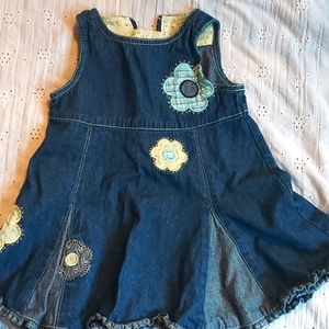 Carter's 100% cotton denim 2T girls dress